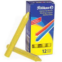 (1762XAMARI) CRAYON IND.PELIKAN 762 X12 AMARILLO - ESCRITURA - CRAYONES INDUSTRIALES