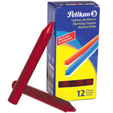 (1762XROJO) CRAYON IND.PELIKAN 762 X12 ROJO - ESCRITURA - CRAYONES INDUSTRIALES