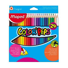 (183224) LAPICES MAPED X 24 COLOR - ARTICULOS ESCOLARES - LAPICES DE COLORES