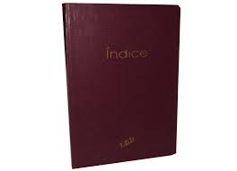 (2224-I) LIBRO INDICE TAPA DURA CORONA 100H - CARPETAS Y LIBROS COMERCIALES - LIBROS COMERCIALES