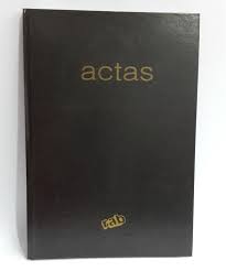 (2261-N) LIBRO ACTAS 17X27 2 MANOS TAPA NG - CARPETAS Y LIBROS COMERCIALES - LIBROS COMERCIALES