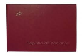 REGISTRO DE ACCIONES 23X33 1 MANO - CARPETAS Y LIBROS COMERCIALES - LIBROS COMERCIALES