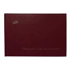 (2313) REGISTRO DE ACCIONES Y ASIST ASAM - CARPETAS Y LIBROS COMERCIALES - LIBROS COMERCIALES