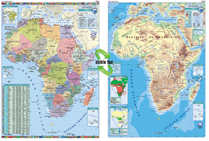 (2362M) MAPA C/VARILLA MURAL MEDIANO - ARTICULOS ESCOLARES - MAPAS / GLOBOS / BANDERAS