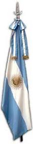(2500) BANDERA ARGENTINA CEREMONIA - ARTICULOS ESCOLARES - MAPAS / GLOBOS / BANDERAS