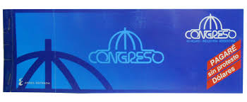 (251604) PAGARE CONGRESO DOLARES/PESOS - ARTICULOS DE OFICINA Y PAPELERIA - VALES / RECIBOS / COMPROBANTES