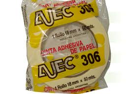 (306P018005) CINTA PAPEL 18MM X 40MTS 1 CALIDAD - ARTICULOS DE OFICINA Y PAPELERIA - CINTA ADHESIVA