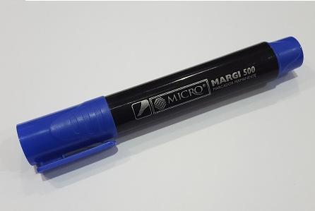 (500A) MARCADOR PERM.MICRO BISEL 500 AZUL - ARTICULOS ESCOLARES - MARCADORES / MICROFIBRAS