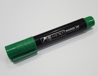 (500V) MARCADOR PERM.MICRO BISEL 500 VER - ARTICULOS ESCOLARES - MARCADORES / MICROFIBRAS