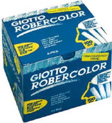 (538800ES) TIZA GIOTTO ROBERCOLOR X100 BLANCA - ARTICULOS ESCOLARES - VARIOS ESCOLARES