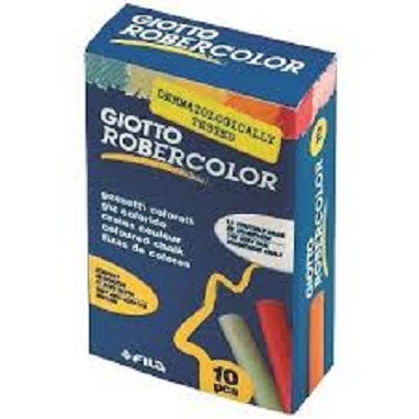 (538900ES) TIZA GIOTTO ROBERCOLOR X10 COLOR - ARTICULOS ESCOLARES - VARIOS ESCOLARES