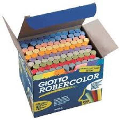 (539000ES) TIZA GIOTTO ROBERCOLOR X100 COLOR - ARTICULOS ESCOLARES - VARIOS ESCOLARES