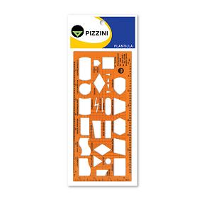 (5808) PLANTILLAS PIZZINI IRAM-ISO-IBM5808 - DIBUJO TECNICO - ESCUADRAS / REGLAS / ACCESORIOS