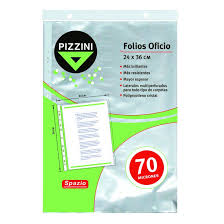 (70FOX10) FOLIO POLIPROP.PIZZINI OFX10 70MIC - ARTICULOS DE OFICINA Y PAPELERIA - FOLIOS