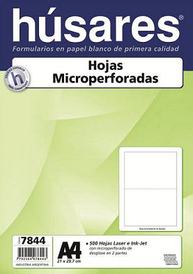 (7844) RESMA HUSARES A4 75GD MICROPE.AL ME - RESMAS / FORMULARIOS / ETIQUETAS - RES