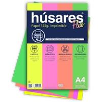 (7953) RESMA HUSARES A4 125GR  X 20 H.FLUO - RESMAS / FORMULARIOS / ETIQUETAS - RES