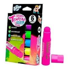 (81000) TEMPERA PLAYCOLOR X6 FLUO - ARTICULOS ESCOLARES - ACCESORIOS PARA MANUALIDADES