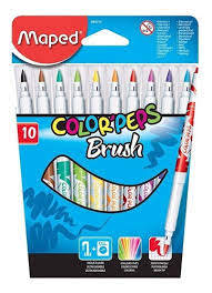 (848010) FIBRAS MAPED BRUSH X10 - ARTICULOS ESCOLARES - FIBRAS