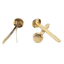 (BROCHDON10) BROCHE DORADO N10 52MM X 100UN - ARTICULOS DE OFICINA Y PAPELERIA - BROCHES / CLIPS / ALFILERES