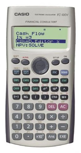 (CALCCFH100) CALCULADORA CASIO FINANCIAL FC-100V - EQUIPOS Y ACCESORIOS DE OFICINA - CALCULADORAS