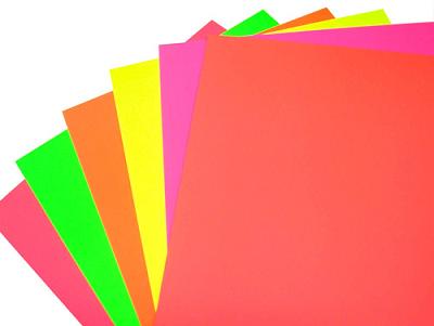 (CF) CARTULINA FLUO X 5 - ARTICULOS ESCOLARES - ACCESORIOS PARA MANUALIDADES