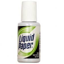 (CORRECLQ) CORRECTOR FRASCO LIQUID PAPER - ARTICULOS DE OFICINA Y PAPELERIA - CORRECTORES