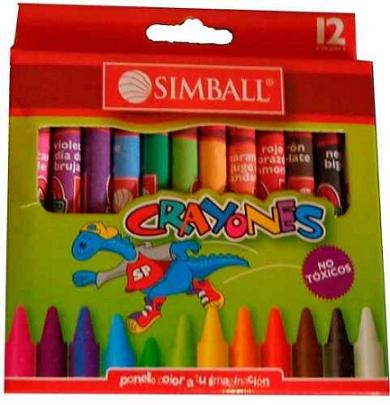 (CRAYX12) CRAYONES SIMBALL X 12 - ARTICULOS ESCOLARES - ACCESORIOS PARA MANUALIDADES