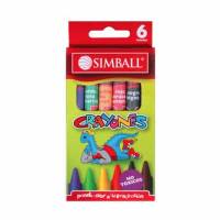 (CRAYX6) CRAYONES SIMBALL X 6 - ARTICULOS ESCOLARES - ACCESORIOS PARA MANUALIDADES