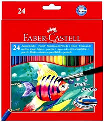 (LAPCOACX24) LAPICES FABER COLOR ACUARELA X 24 - ARTICULOS ESCOLARES - LAPICES DE COLORES