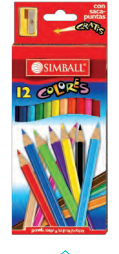 (LAPCOSX12L) LAPICES SIMBALL COL LARGO X12 - ARTICULOS ESCOLARES - LAPICES DE COLORES