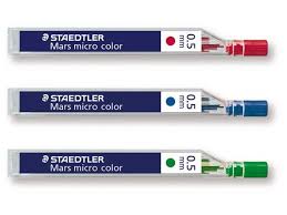 (MIN-ST05C) MINAS STAEDTLER 0.5 HB COLOR - DIBUJO TECNICO - MINAS