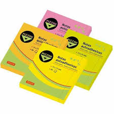 (NA757580FA) MEMO STICK PIZZ.ADH.75X75 X80 FLUO - ARTICULOS DE OFICINA Y PAPELERIA - TACOS/MEMOS STICK