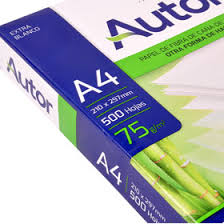 (RA475) RESMA AUTOR A4 75 GRS OFERTA X  1 - RESMAS / FORMULARIOS / ETIQUETAS - RES