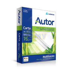 (RC75X10) RESMA AUTOR CARTA 75GR X 10 - RESMAS / FORMULARIOS / ETIQUETAS - RES