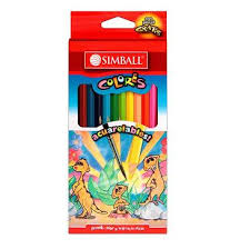 (SLCAL12) LAPICES SIMBALL COL LARGO X12 ACUAR - ARTICULOS ESCOLARES - LAPICES DE COLORES