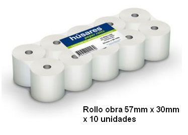 (X101157) ROLLO MAQ OBRA 57MMX30M X 10 - ARTICULOS DE OFICINA Y PAPELERIA - VARIOS COMERCIAL / OFICINA